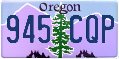 OR license plate 945CQP