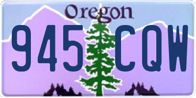 OR license plate 945CQW