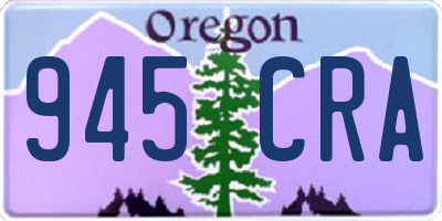 OR license plate 945CRA