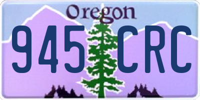 OR license plate 945CRC