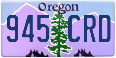 OR license plate 945CRD