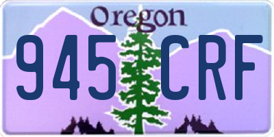 OR license plate 945CRF