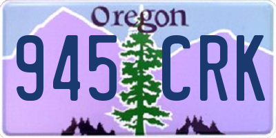 OR license plate 945CRK