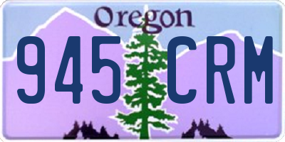 OR license plate 945CRM