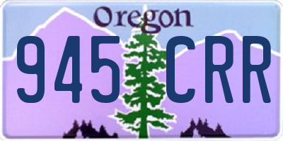 OR license plate 945CRR