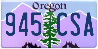 OR license plate 945CSA