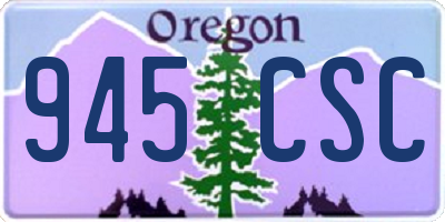 OR license plate 945CSC