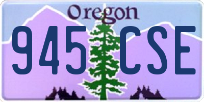 OR license plate 945CSE