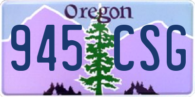 OR license plate 945CSG