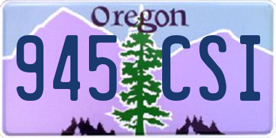 OR license plate 945CSI