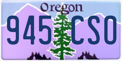 OR license plate 945CSO
