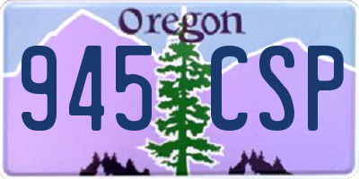 OR license plate 945CSP