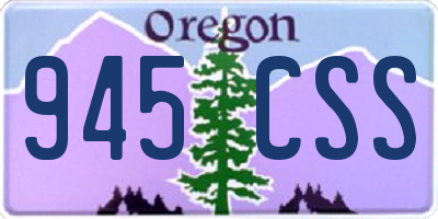OR license plate 945CSS