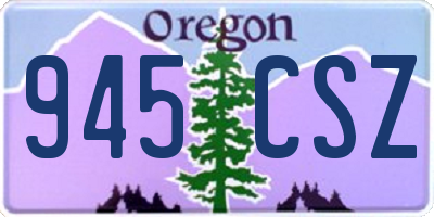 OR license plate 945CSZ