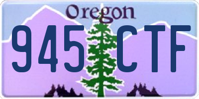 OR license plate 945CTF
