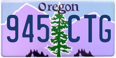 OR license plate 945CTG