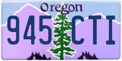 OR license plate 945CTI