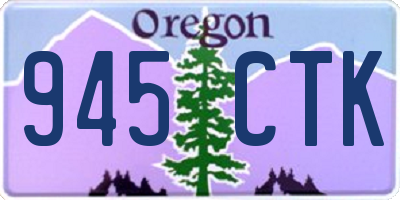 OR license plate 945CTK