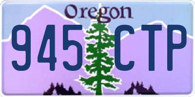 OR license plate 945CTP