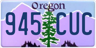 OR license plate 945CUC