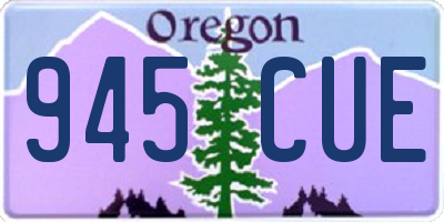 OR license plate 945CUE