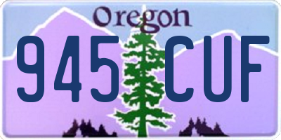 OR license plate 945CUF