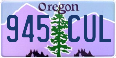 OR license plate 945CUL