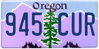 OR license plate 945CUR