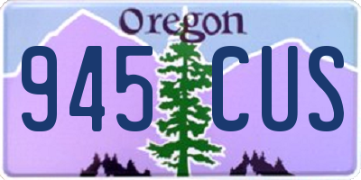 OR license plate 945CUS