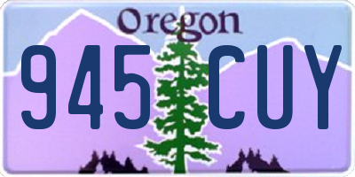 OR license plate 945CUY