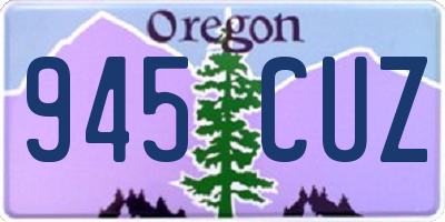 OR license plate 945CUZ