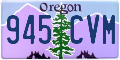 OR license plate 945CVM