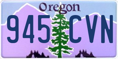 OR license plate 945CVN