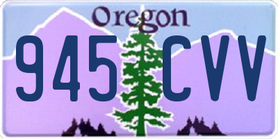 OR license plate 945CVV