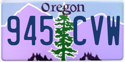 OR license plate 945CVW