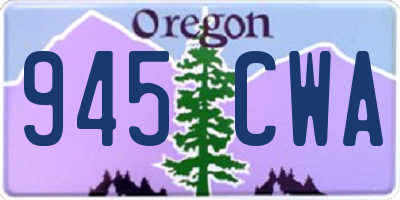 OR license plate 945CWA