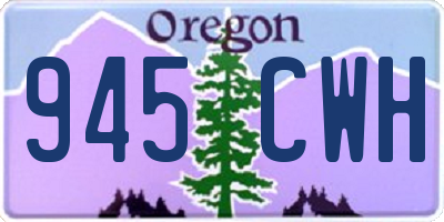 OR license plate 945CWH