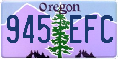 OR license plate 945EFC