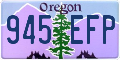 OR license plate 945EFP