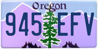 OR license plate 945EFV