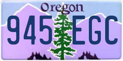 OR license plate 945EGC