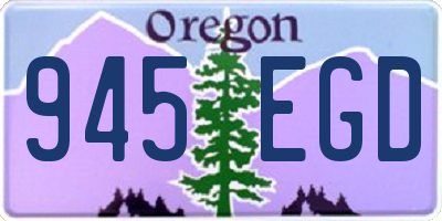 OR license plate 945EGD