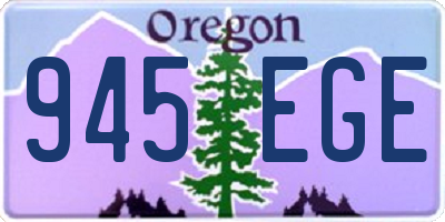 OR license plate 945EGE