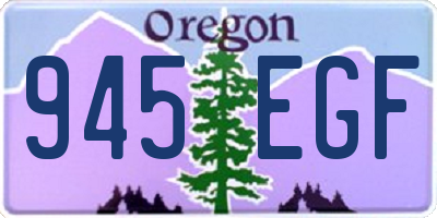 OR license plate 945EGF
