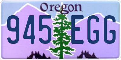 OR license plate 945EGG