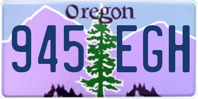 OR license plate 945EGH