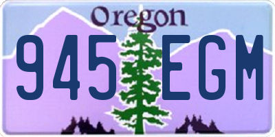 OR license plate 945EGM