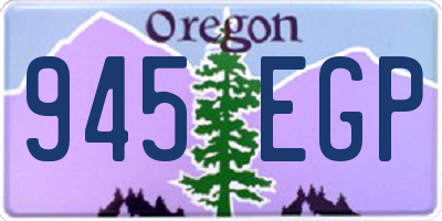 OR license plate 945EGP