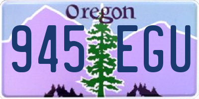 OR license plate 945EGU