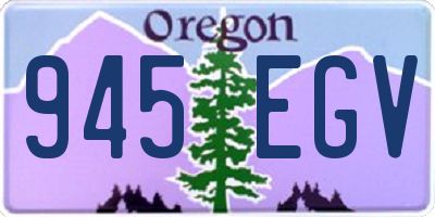 OR license plate 945EGV